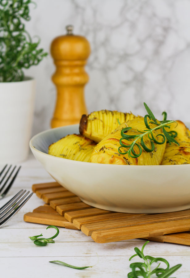 Hasselback potatoes with rosemary