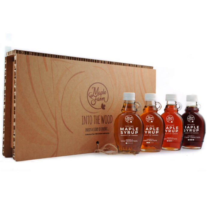 Vahtrasiirupi maitseelamus - Kinkekarp 4 x 189ml | Maple Farm - Image 2